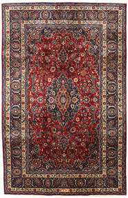  Maschad Teppich 197X304 Persischer Wollteppich Rot/Dunkelrosa Carpetvista