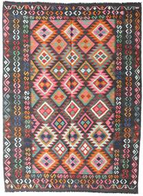 絨毯 キリム アフガン オールド スタイル 152X207 レッド/ダークグレー (ウール, アフガニスタン)