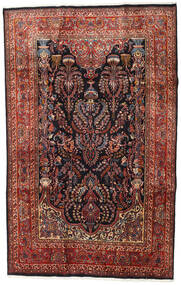 192X301 Mashad Matta Orientalisk Röd/Mörkröd (Ull, Persien/Iran) Carpetvista