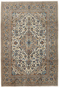  Orientalisk Keshan Matta 200X295 Beige/Brun Ull, Persien/Iran Carpetvista