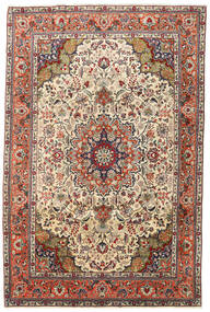197X300 絨毯 オリエンタル タブリーズ ベージュ/茶色 (ウール, ペルシャ/イラン) Carpetvista