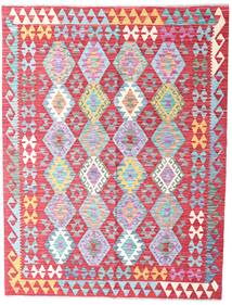  Oriental Kilim Afghan Old Style Rug 150X197 Red/Grey Wool, Afghanistan Carpetvista