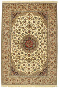  Isfahan Υπογράφεται: Enteshari Χαλι 204X305 Περσικό Πορτοκαλί/Μπεζ