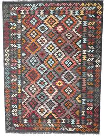 Kelim Afghan Old Stil Teppich 179X230 Rot/Dunkelrot Wolle, Afghanistan Carpetvista