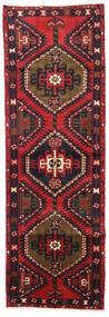 Hamadan Teppich 96X290 Persischer Wollteppich Rot/Dunkelgrau Klein Carpetvista