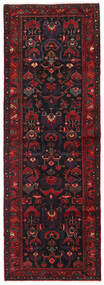 111X321 絨毯 ハマダン オリエンタル 廊下 カーペット ダークピンク/ダークレッド (ウール, ペルシャ/イラン) Carpetvista