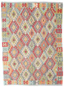 164X227 Alfombra Kilim Afghan Old Style Oriental Gris/Amarillo (Lana, Afganistán) Carpetvista