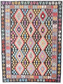 176X236 Kelim Afghan Old Stil Teppich Orientalischer Rot/Dunkelgrau (Wolle, Afghanistan) Carpetvista