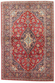 絨毯 オリエンタル カシャン 141X215 レッド/オレンジ (ウール, ペルシャ/イラン)