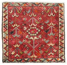 Tapete Persa Hamadã 58X60 Quadrado Vermelho/Bege (Lã, Pérsia/Irão)