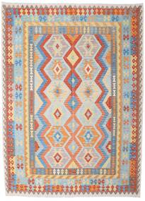 212X290 絨毯 オリエンタル キリム アフガン オールド スタイル ベージュ/グレー (ウール, アフガニスタン) Carpetvista