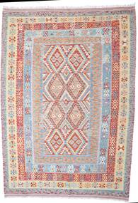 絨毯 キリム アフガン オールド スタイル 209X296 レッド/ベージュ (ウール, アフガニスタン)