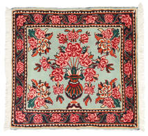60X64 絨毯 オリエンタル マラバン 正方形 レッド/ダークレッド (ウール, ペルシャ/イラン) Carpetvista