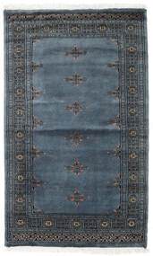 96X160 Pakistan Bokhara 3Ply Rug Oriental Dark Grey/Blue (Wool, Pakistan) Carpetvista