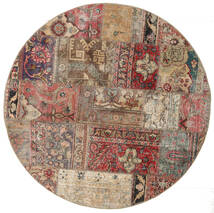  Patchwork - Persien/Iran 150X150 Persian Wool Rug Brown/Orange Small Carpetvista