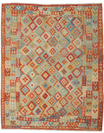 絨毯 キリム アフガン オールド スタイル 248X305 ベージュ/オレンジ (ウール, アフガニスタン)