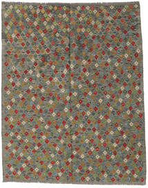Kelim Afghan Old Style Matta 181X232 Grå/Brun Ull, Afghanistan Carpetvista