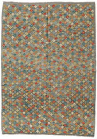 Kilim Afghan Old Style Rug 172X242 Grey/Orange Wool, Afghanistan Carpetvista