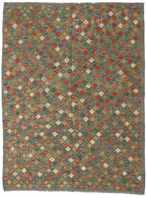 171X227 Kelim Afghan Old Style Vloerkleed Oosters Donker Geel/Grijs (Wol, Afghanistan) Carpetvista