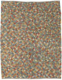 Kilim Afghan Old Style Rug 185X235 Grey/Brown Wool, Afghanistan Carpetvista