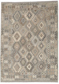 Kilim Afghan Old Style Rug 183X250 Orange/Grey Wool, Afghanistan Carpetvista