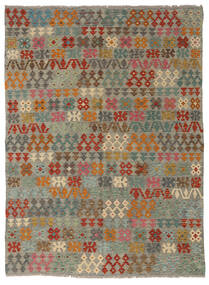 170X227 Alfombra Kilim Afghan Old Style Oriental Gris/Beige (Lana, Afganistán) Carpetvista