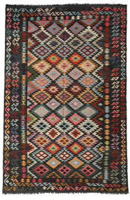  Kilim Afghan Old Style Rug 199X290 Wool Dark Grey/Red Carpetvista