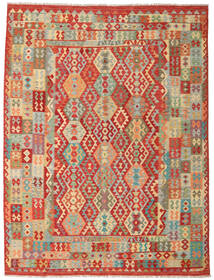  261X341 Kilim Afghan Old Style Rug Beige/Red Afghanistan Carpetvista