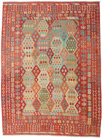  263X353 Grande Kilim Afegão Old Style Tapete Lã, Carpetvista