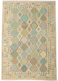  243X350 Groß Kelim Afghan Old Stil Teppich Wolle, Carpetvista