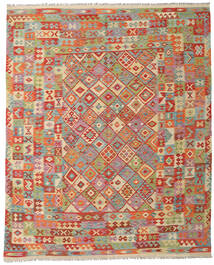 Kelim Afghan Old Style Matot 252X310 Punainen/Keltainen Carpetvista