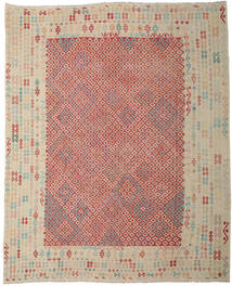 絨毯 オリエンタル キリム アフガン オールド スタイル 330X403 レッド/オレンジ 大きな (ウール, アフガニスタン)