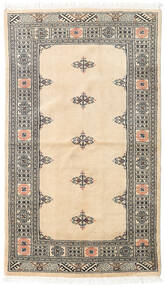 Orientalischer Pakistan Buchara 3Ply Teppich 94X162 Beige/Orange Wolle, Pakistan Carpetvista