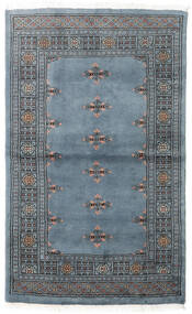 93X154 Pakistan Buchara 3Ply Teppich Orientalischer Blau/Grau (Wolle, Pakistan) Carpetvista