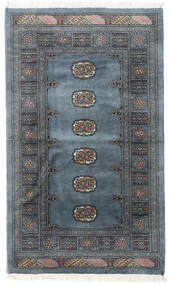 94X159 Pakistan Buchara 3Ply Teppich Orientalischer Dunkelgrau/Blau (Wolle, Pakistan) Carpetvista