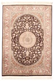 100X146 Qum Silk Rug Oriental Beige/Brown (Silk, Persia/Iran)