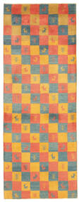 絨毯 ペルシャ ギャッベ ペルシャ 78X207 廊下 カーペット レッド/オレンジ (ウール, ペルシャ/イラン)