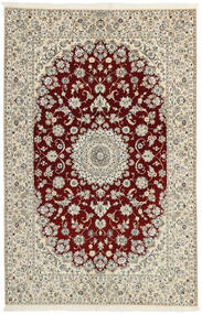 Nain 6La Teppich 156X241 Beige/Dunkelrot Wolle, Persien/Iran