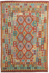  Itämainen Kelim Afghan Old Style Matot Matto 244X360 Beige/Punainen Villa, Afganistan Carpetvista