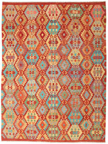 絨毯 キリム アフガン オールド スタイル 255X342 レッド/ベージュ 大きな (ウール, アフガニスタン)