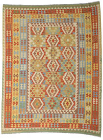  254X327 Kilim Afghan Old Style Rug Beige/Brown Afghanistan Carpetvista