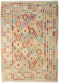 Kilim Afghan Old Style Rug 247X350 Beige/Orange Wool, Afghanistan Carpetvista