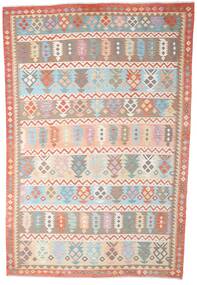 200X299 Kilim Afghan Old Style Rug Oriental Beige/Orange (Wool, Afghanistan) Carpetvista