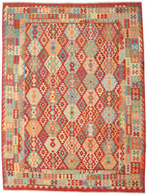  Kelim Afghan Old Style 262X347 Ullmatta Röd/Beige Stor Carpetvista