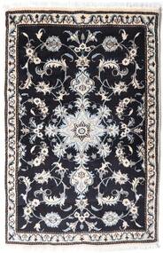  Orientalischer Nain Teppich 87X134 Dunkelgrau/Grau Wolle, Persien/Iran Carpetvista