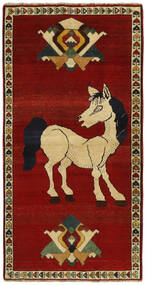 Tapete Ghashghai Fine 104X203 Vermelho Escuro/Laranja (Lã, Pérsia/Irão)
