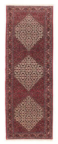  Bidjar With Silk Rug 83X242 Persian Wool Red/Dark Red Small