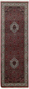  Orientalsk Bidjar Indisk Teppe 83X251Løpere Mørk Rød/Grå Ull, India