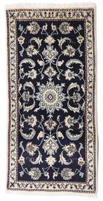  Persischer Nain Teppich 68X140 Dunkellila/Grau (Wolle, Persien/Iran)