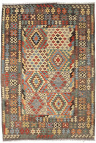  Kilim Afghan Old Style Alfombra 195X295 De Lana Marrón/Beige Carpetvista